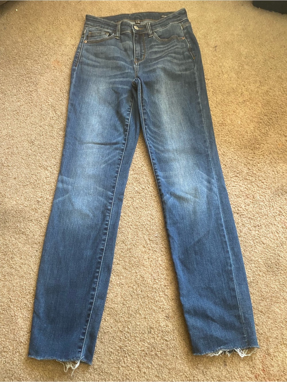 Judy Blue Straight Fit Jeans Size 3/26 Blue Denim Dark Wash